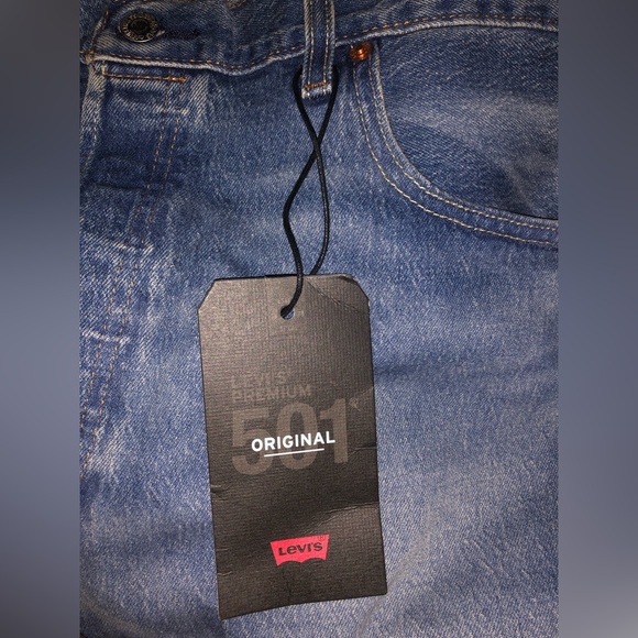 501 Premium Levi’s| Fit Men blue jeans, size W40 L32 - Picture 2 of 4